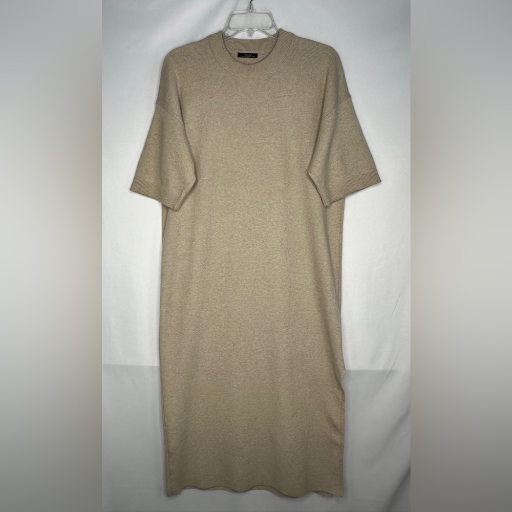 Parfois Midi SweaterDress Beige Lagenlook‎ Sz XS/S